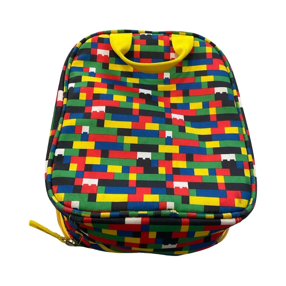 Lego Legoland Yellow and Red Blue Brick lunch bag - Picture 2 of 7